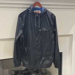 Levi's Black Windbreaker Jacket Urban Style